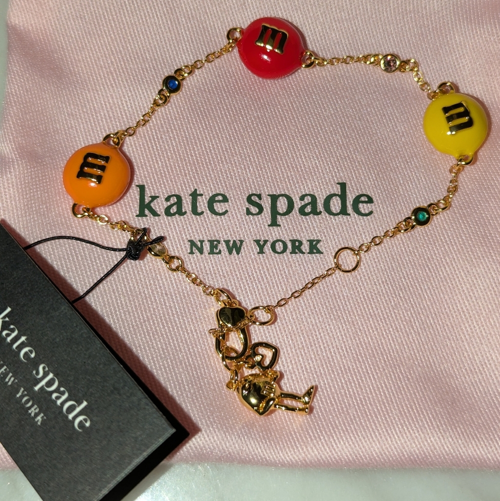Kate Spade & M&M'S Gold Bracelet with Colorful Charms - Picture 14 of 16